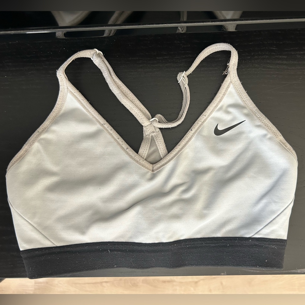 Nike Gray and Black Sports Bra
